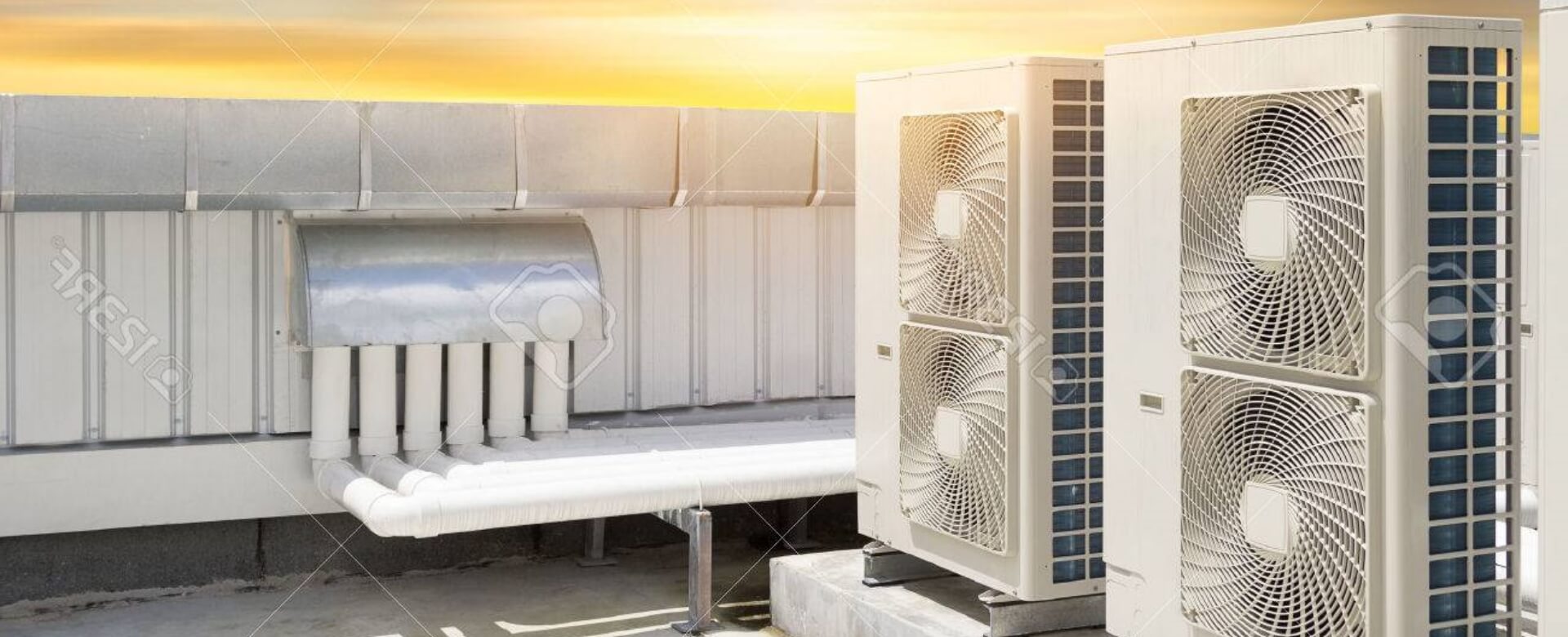 background with air-conditioners